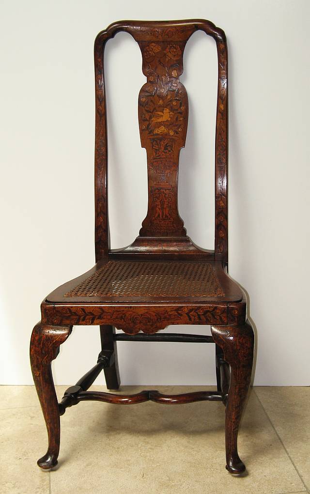 Dutch Marquetry Side Chair