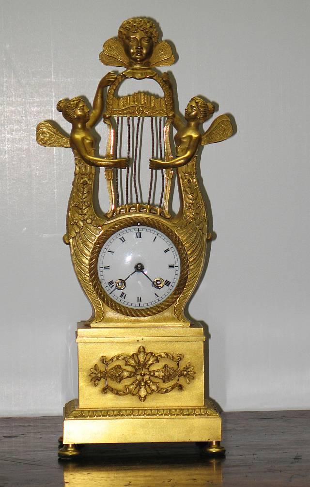 French Gilt Bronze Clock