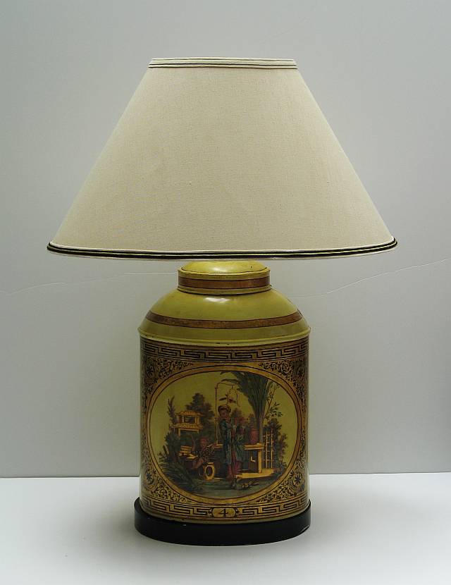 Chinoiserie Tea Canister Lamp