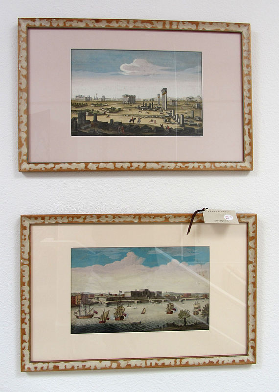 Two European Hand Colored Prints