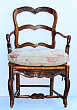 Pair of Country French Louis XV Style Chairs