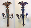 Pair of Eagle-topped Candle Sconces